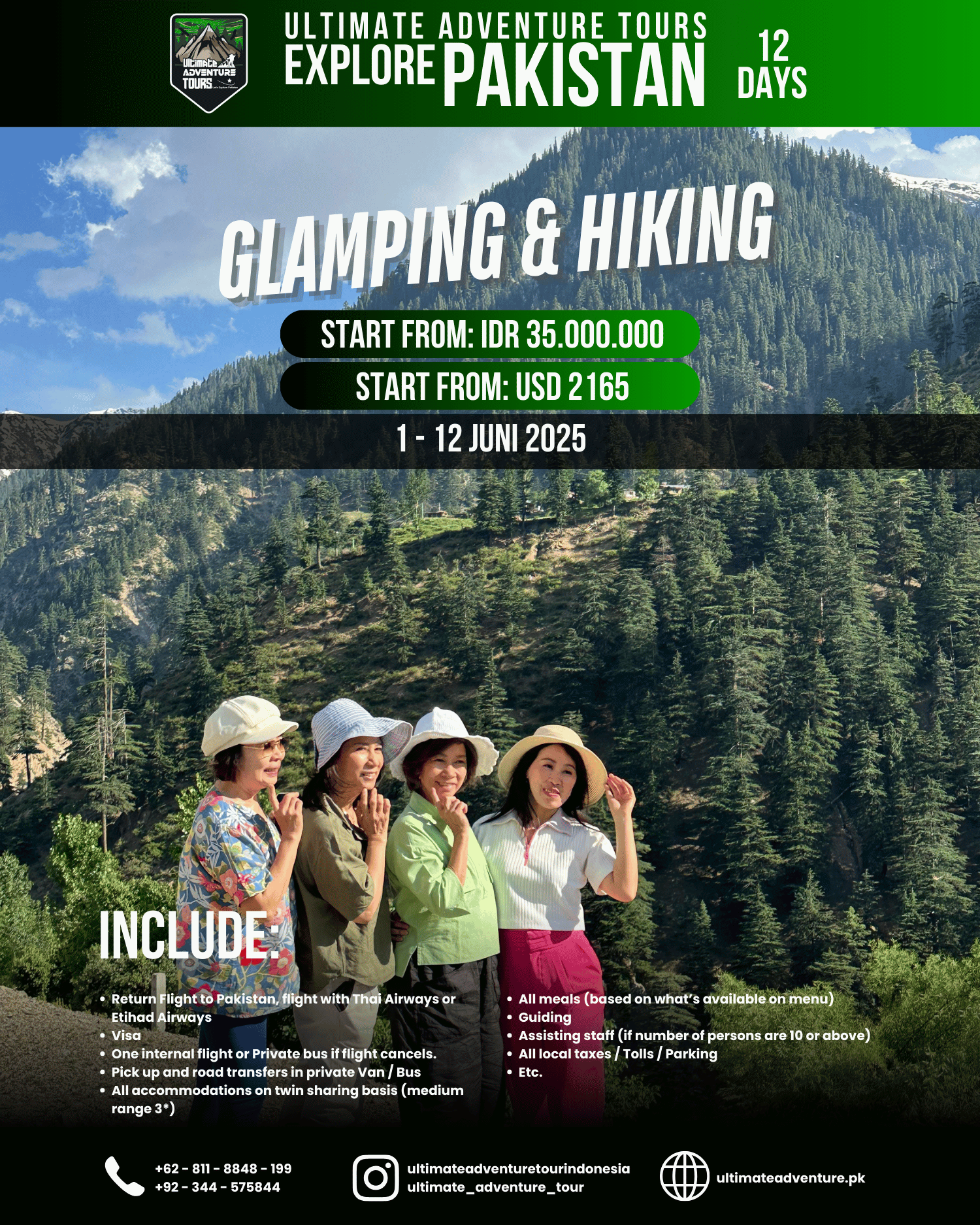 Glamping & Hiking at Pakistan | Autumn Season | 1 - 12 Juni 2025